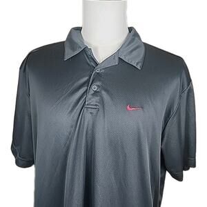 Nike Mens Sportswear Short Sleeve Polo Shirt Gray Size XXL Polyester